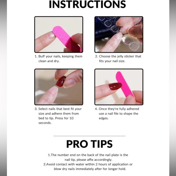 Floral creamy pink and Coral beautiful Press On Nails - Picture 5 of 7